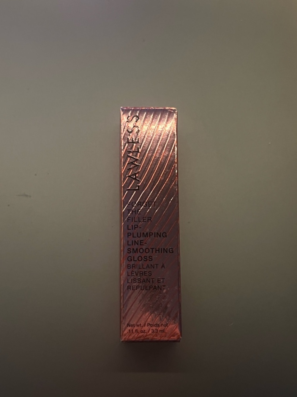 Lawless lip gloss forget the filler